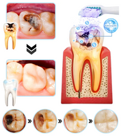 Poudre minérale de blanchiment des dents, soins complets et profonds dentaire.