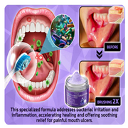 Poudre minérale de blanchiment des dents, soins complets et profonds dentaire.