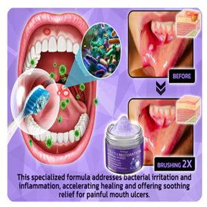 Poudre minérale de blanchiment des dents, soins complets et profonds dentaire.